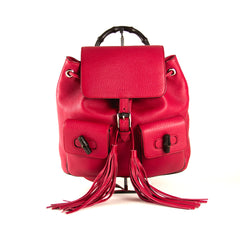 Gucci Bambus Læder Pink Rygsæk