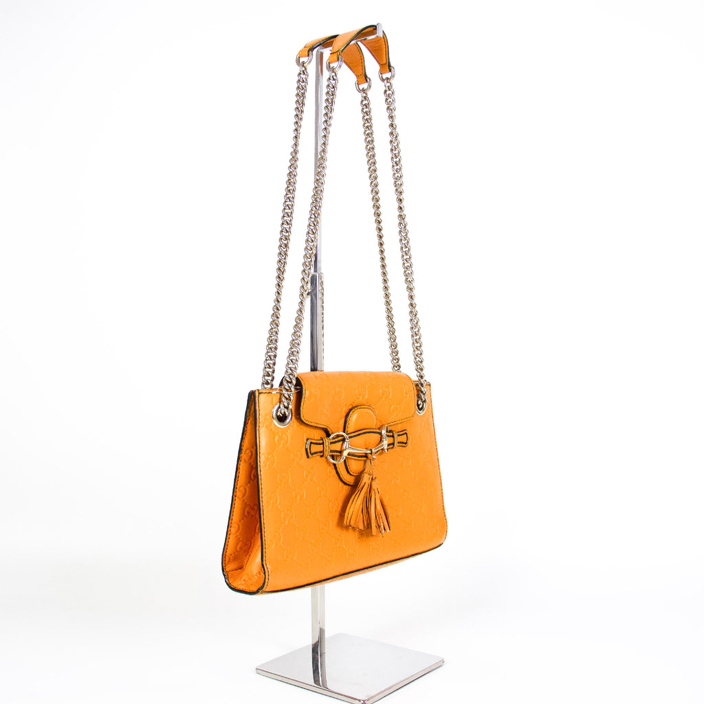 Gucci Guccissima Emily Skuldertaske Orange