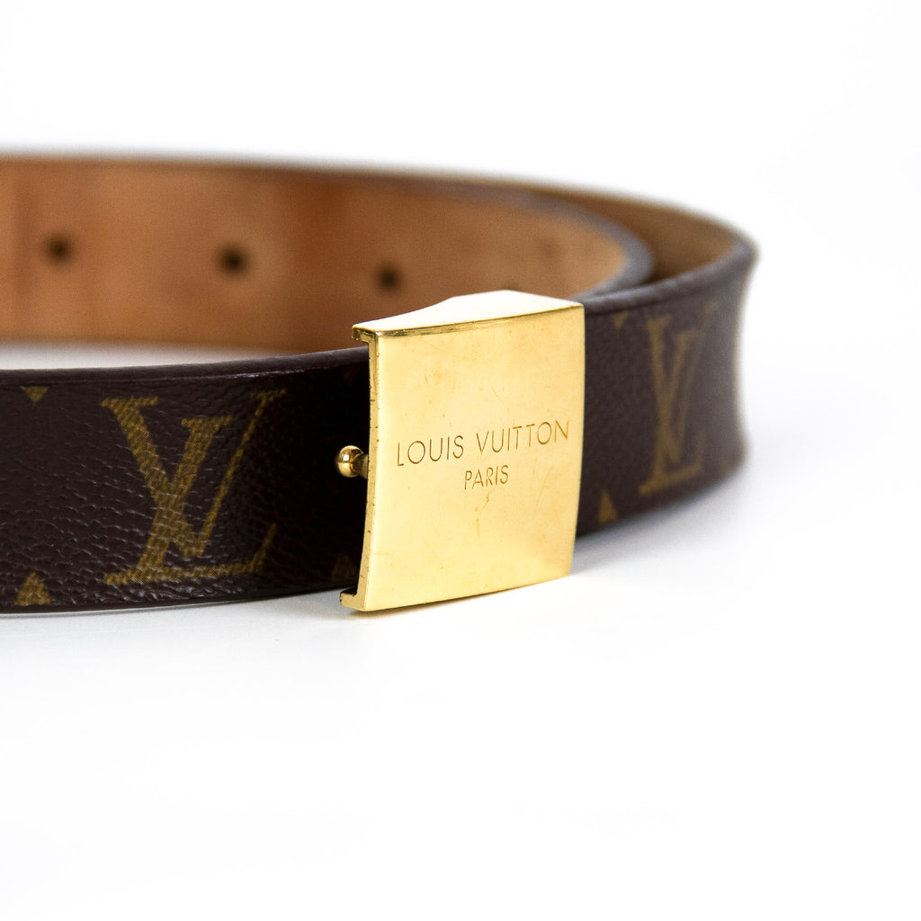 Louis Vuitton Bælte med guldspænde