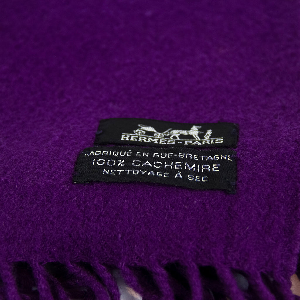 Hermes Halstørklæde Lila Cashmere