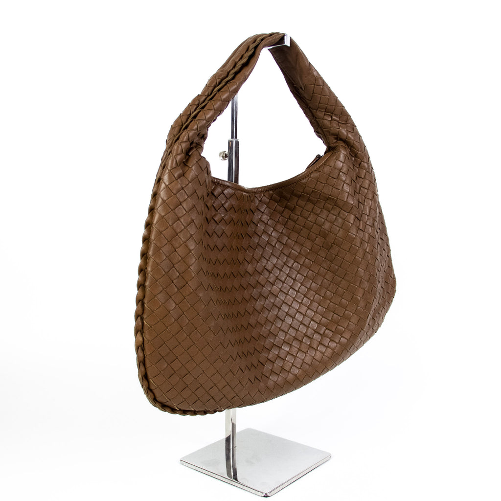 Bottega Veneta Intrecciato Brun Skuldertaske