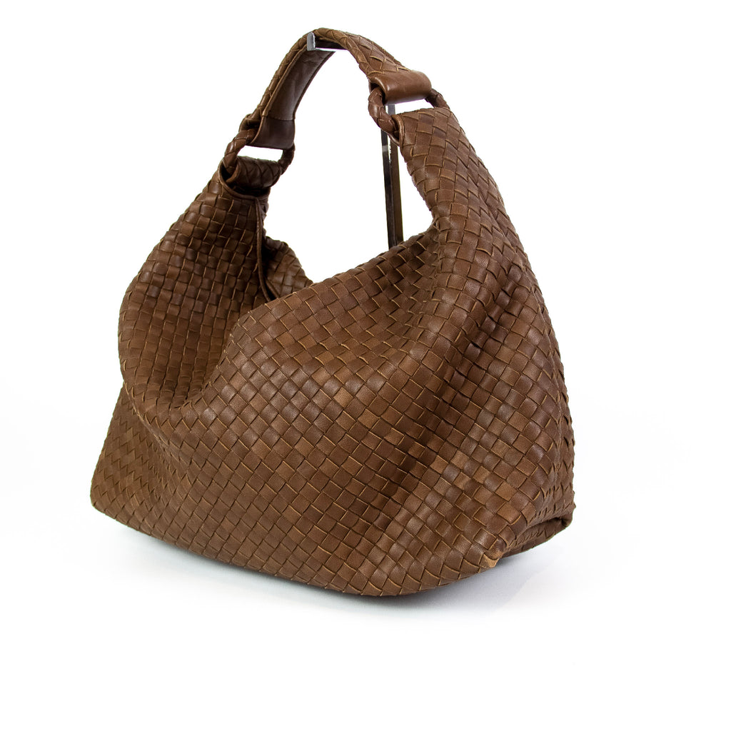 Bottega Veneta Intrecciato Brun Skuldertaske