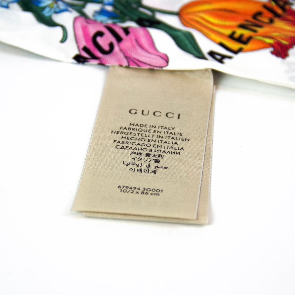 Gucci X Balenciaga Flora Tørklæde