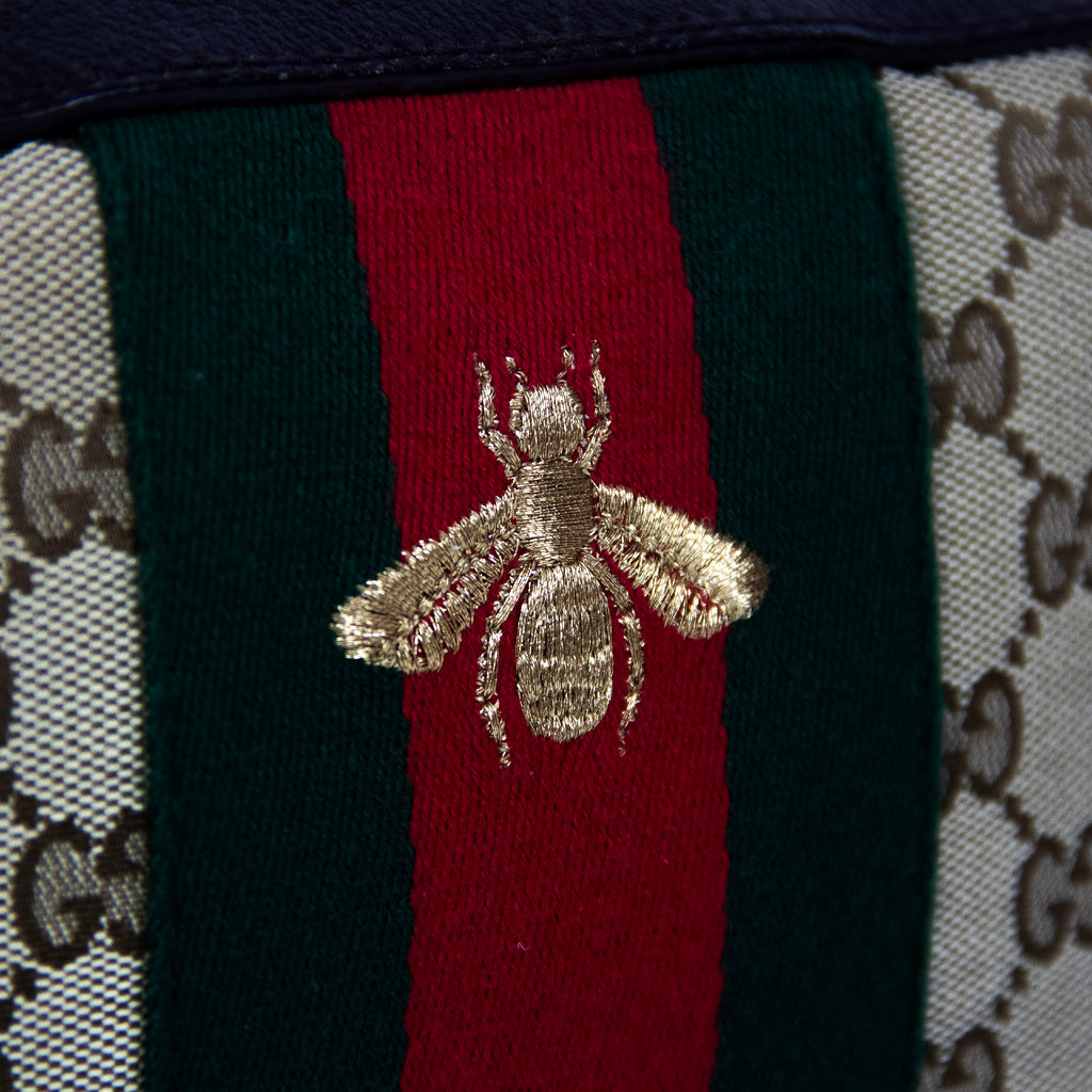 Gucci GG Canvas Bee Skuldertaske