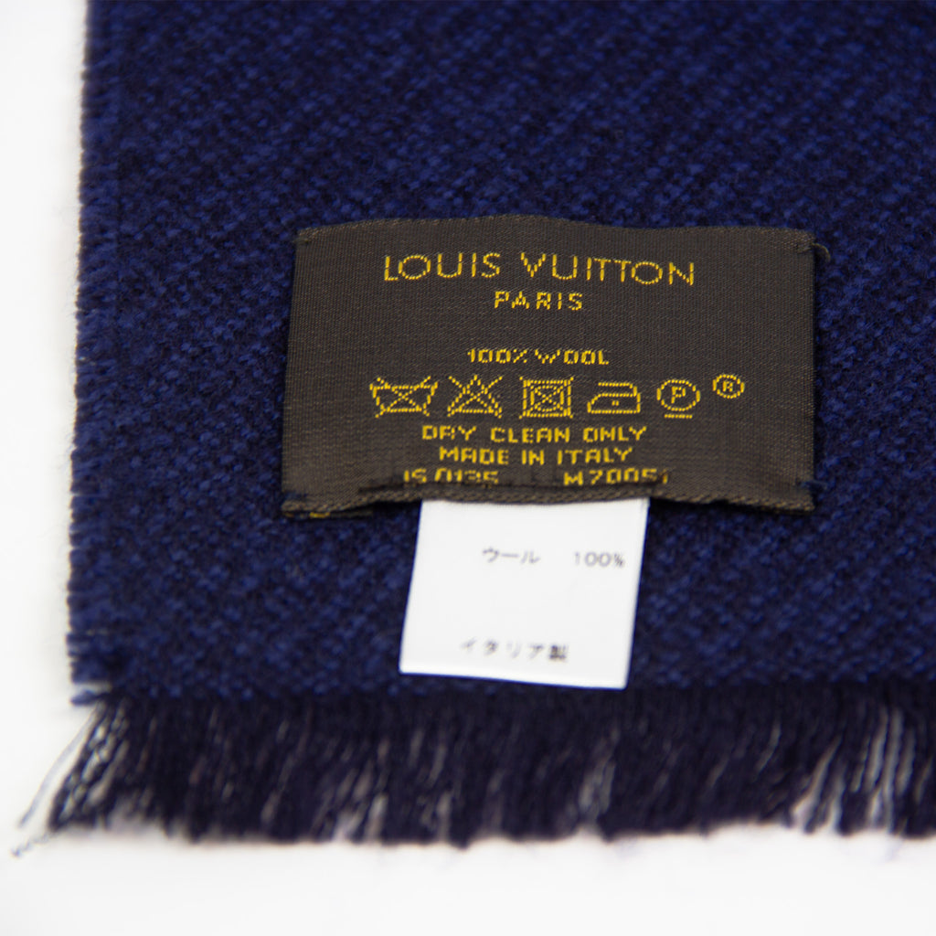 Louis Vuitton Blåt Halstørklæde