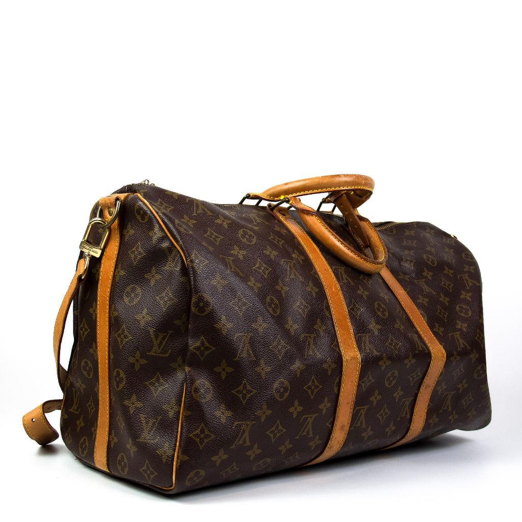 Louis Vuitton Keepall 50 med skulderstrop