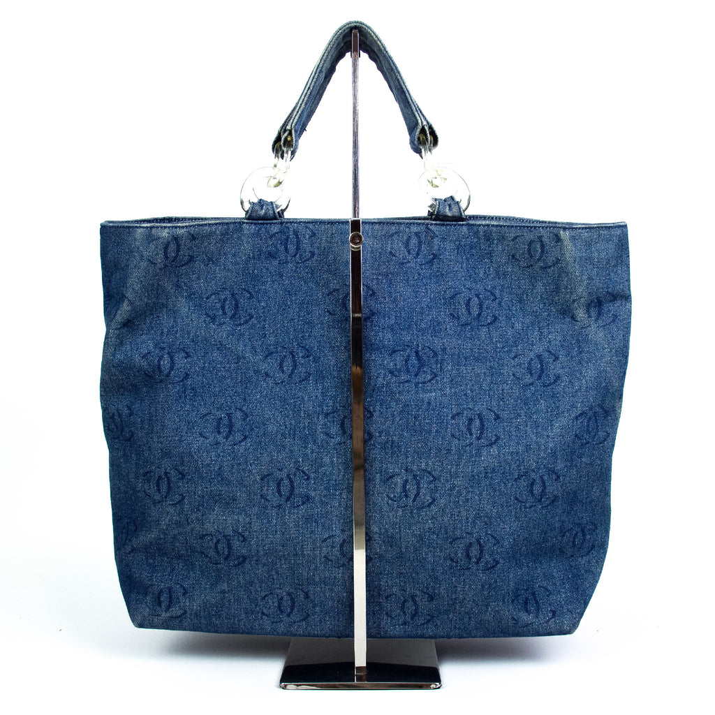 Chanel 2002 Cruise Collection Denim CC Tote