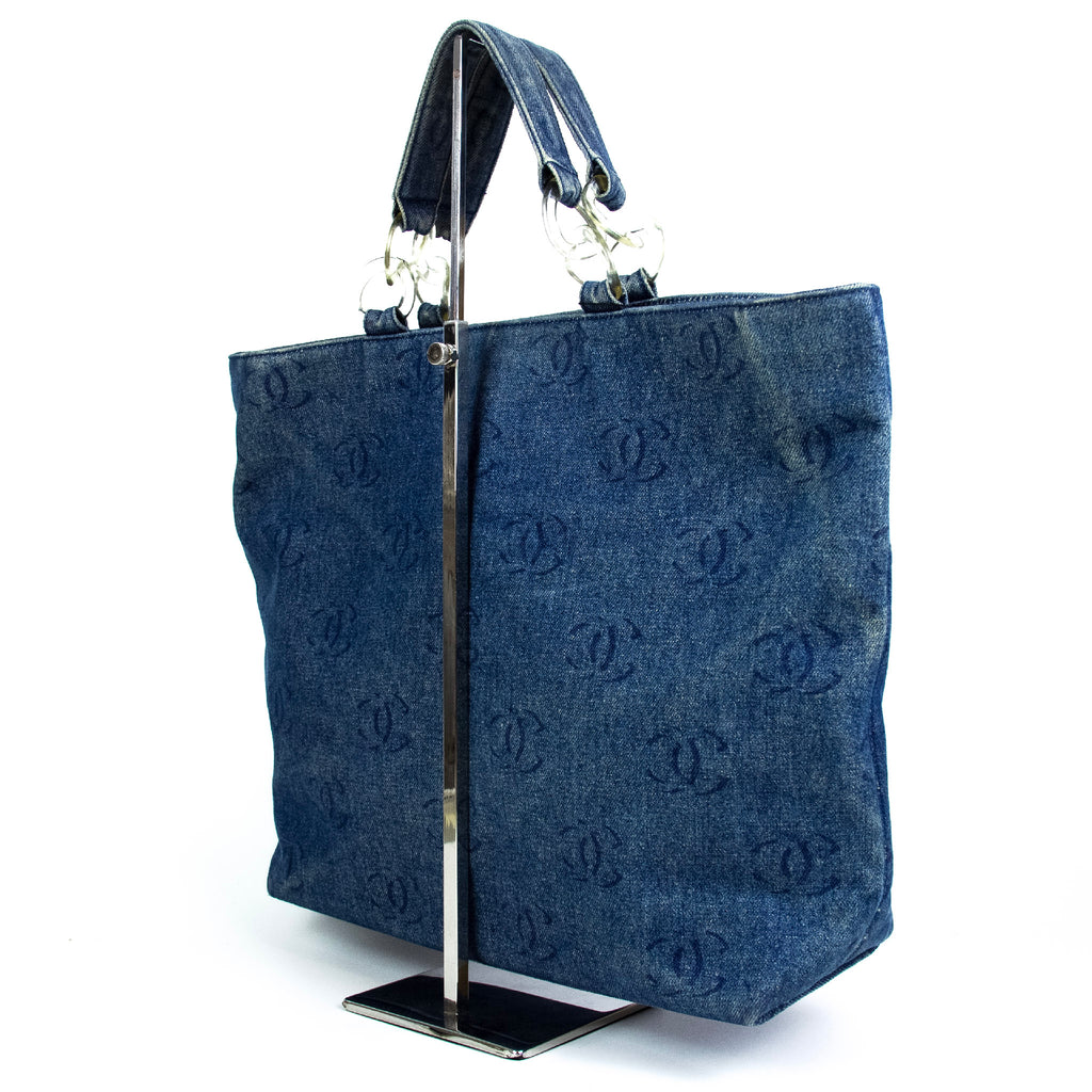 Chanel 2002 Cruise Collection Denim CC Tote