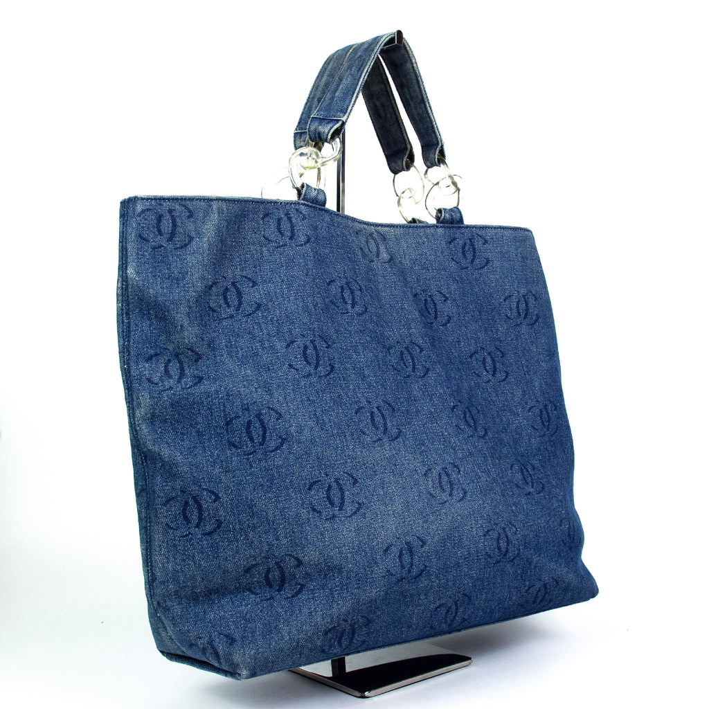 Chanel 2002 Cruise Collection Denim CC Tote