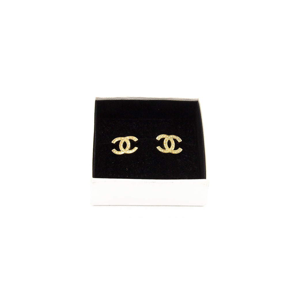 Chanel Cocomark guld øreringe