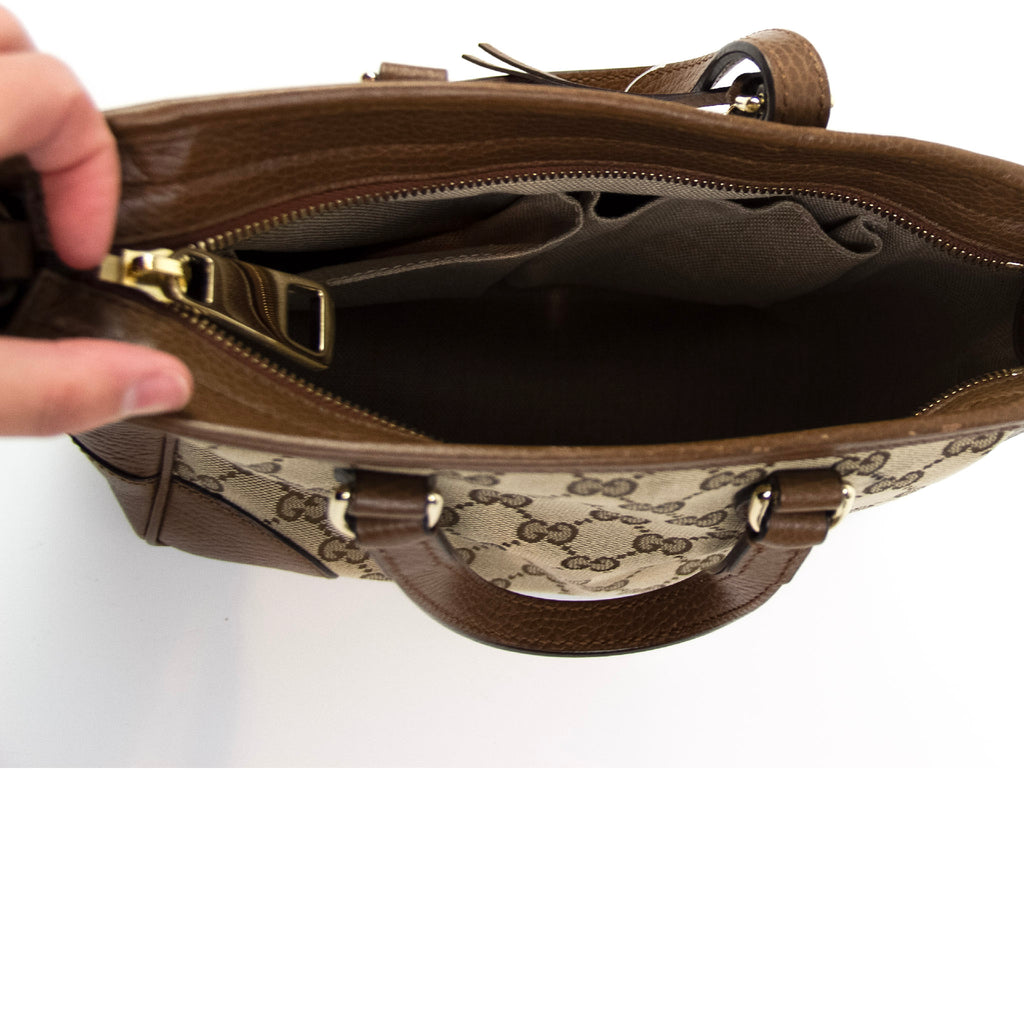 Gucci GG lærred 2-vejs håndtaske