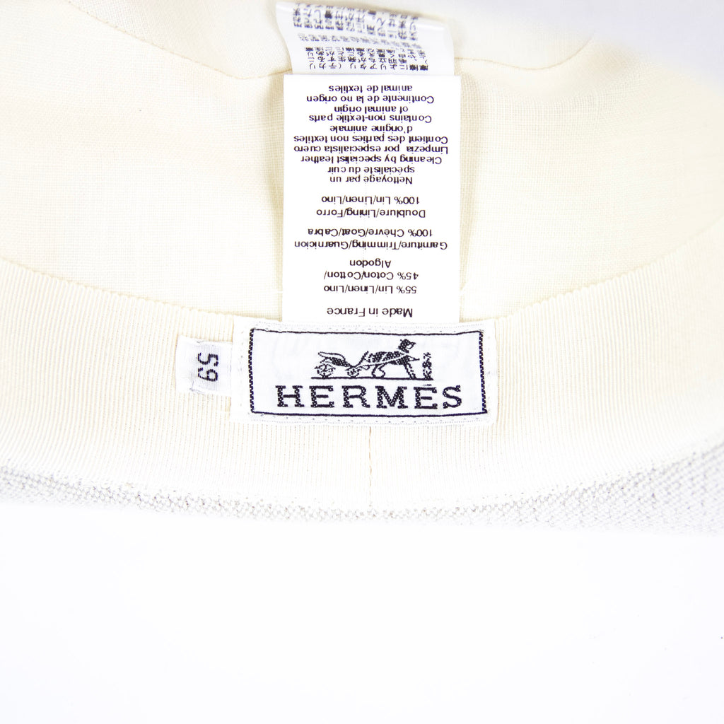 Hermes hvid hat 59