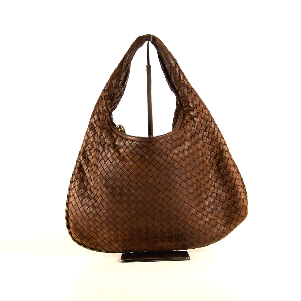 Bottega Veneta Intrecciato Brun Skuldertaske