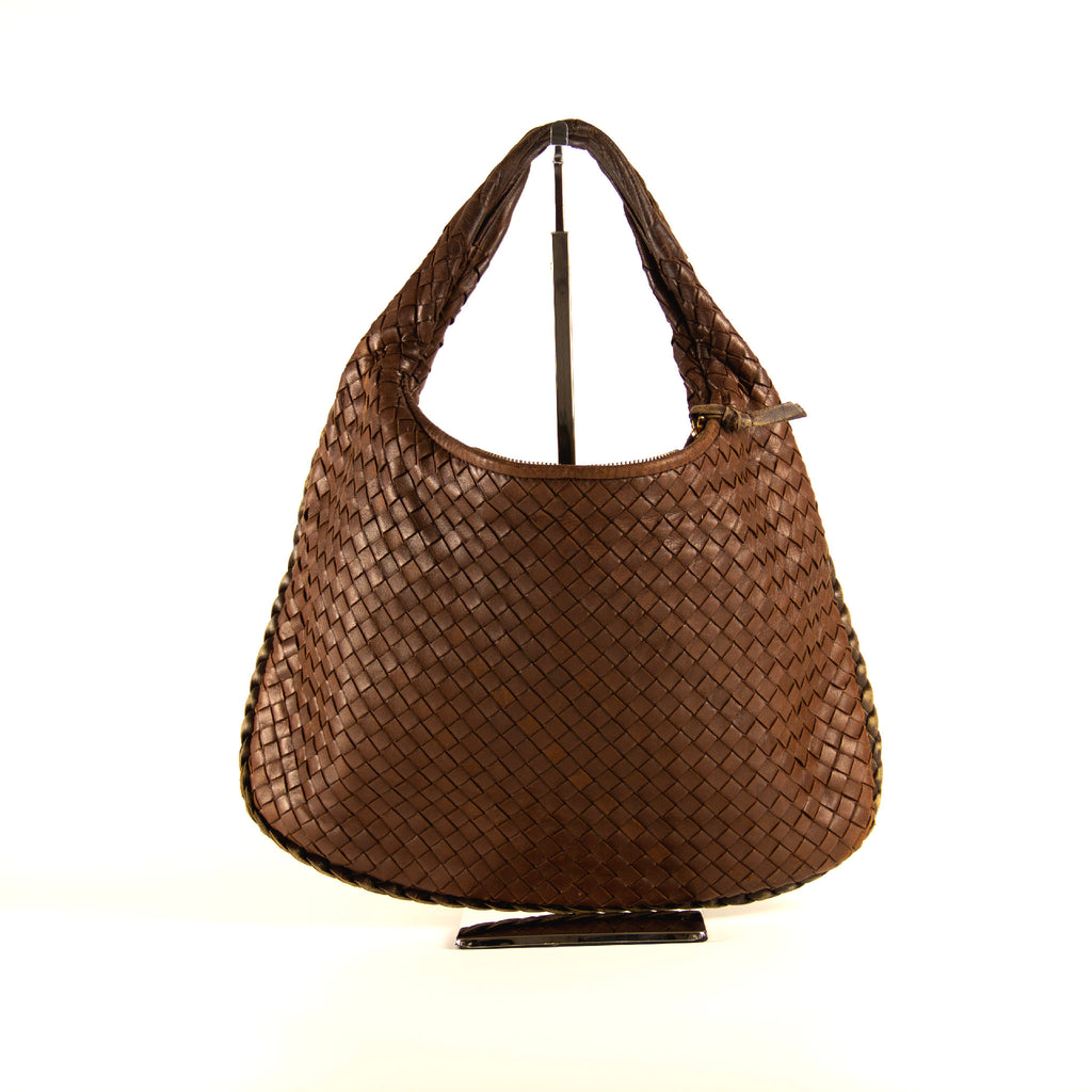 Bottega Veneta Intrecciato Brun Skuldertaske