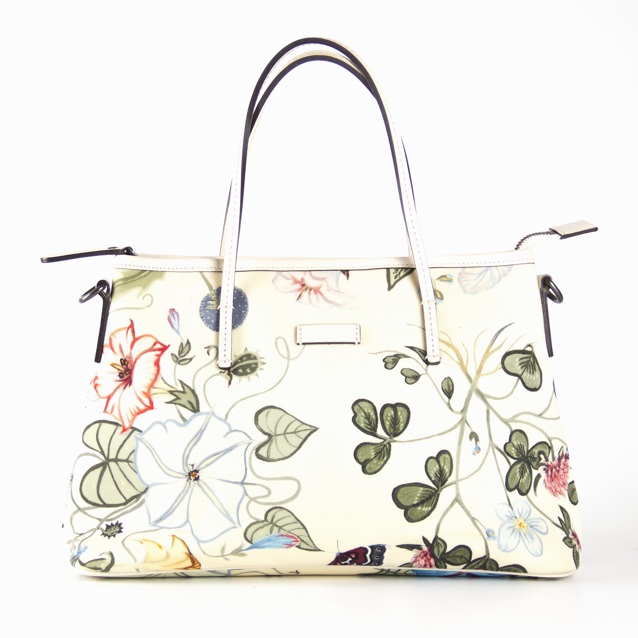 Gucci 2way Tote Blomster – PRELOVED.dk
