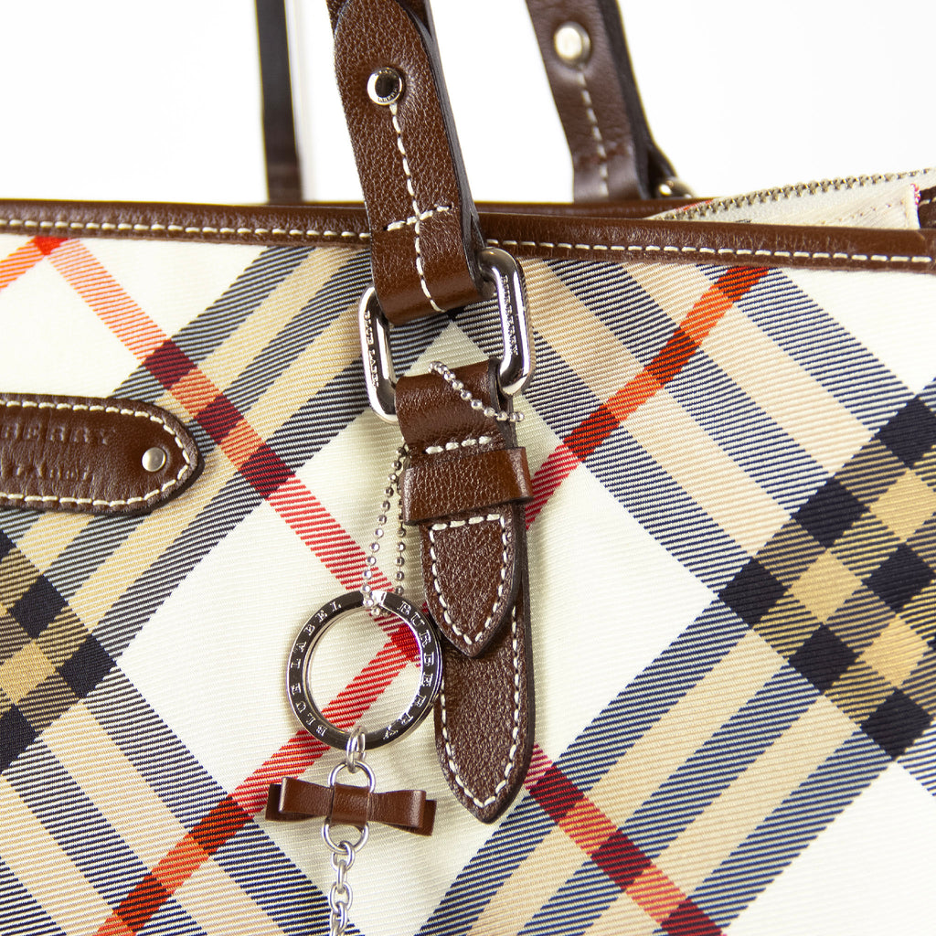 Burberry Check Blue Label Tote