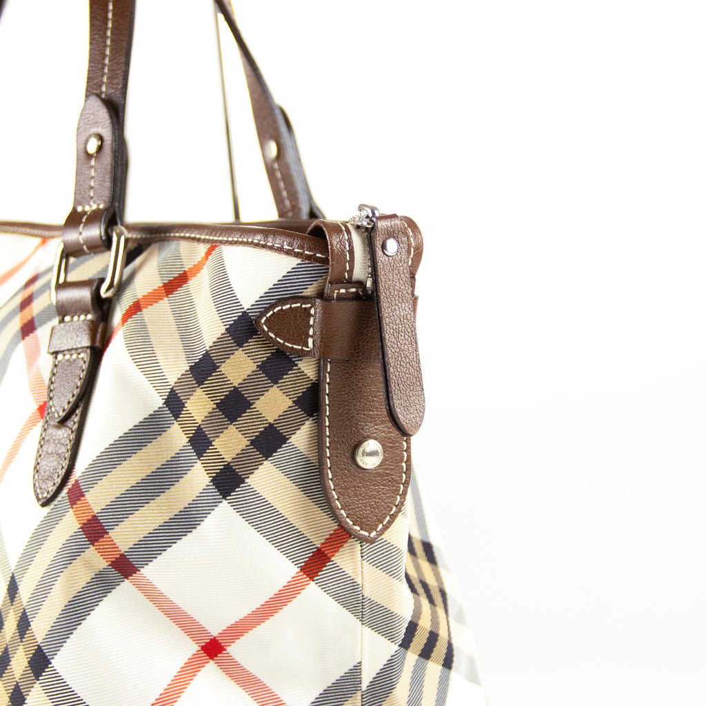 Burberry Check Blue Label Tote