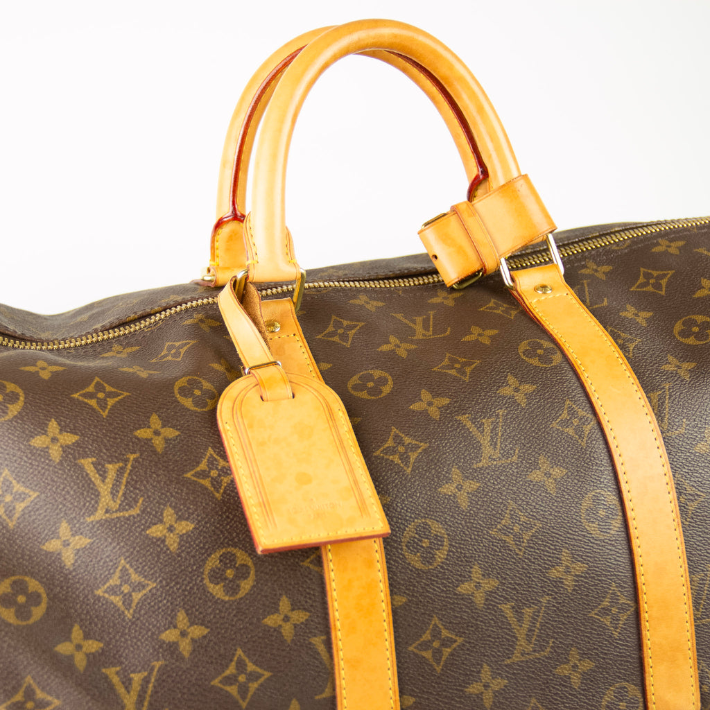 Louis Vuitton Monogram Keepall 60 med skulderstrop