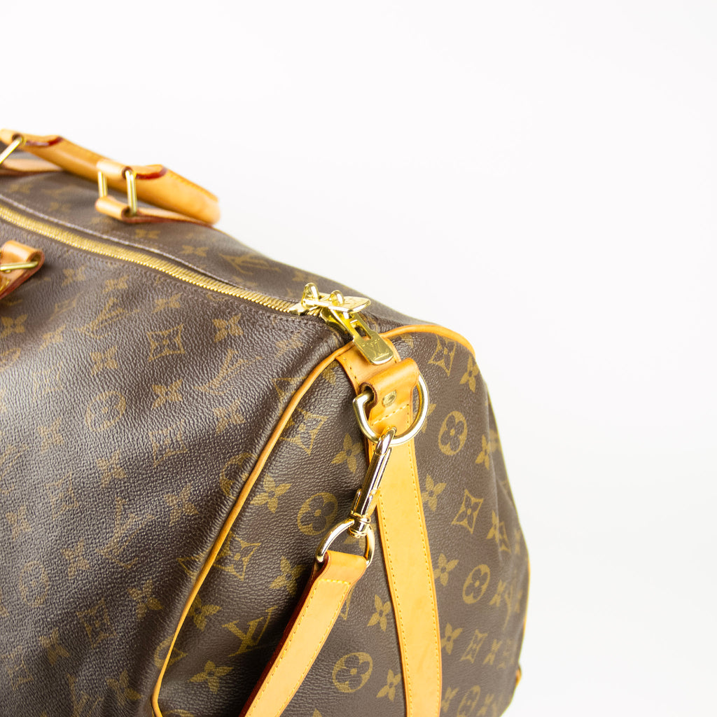 Louis Vuitton Monogram Keepall 60 med skulderstrop
