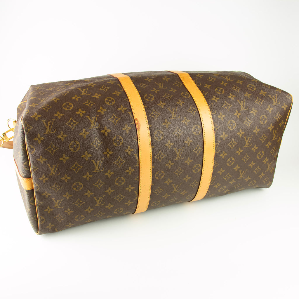 Louis Vuitton Monogram Keepall 60 med skulderstrop