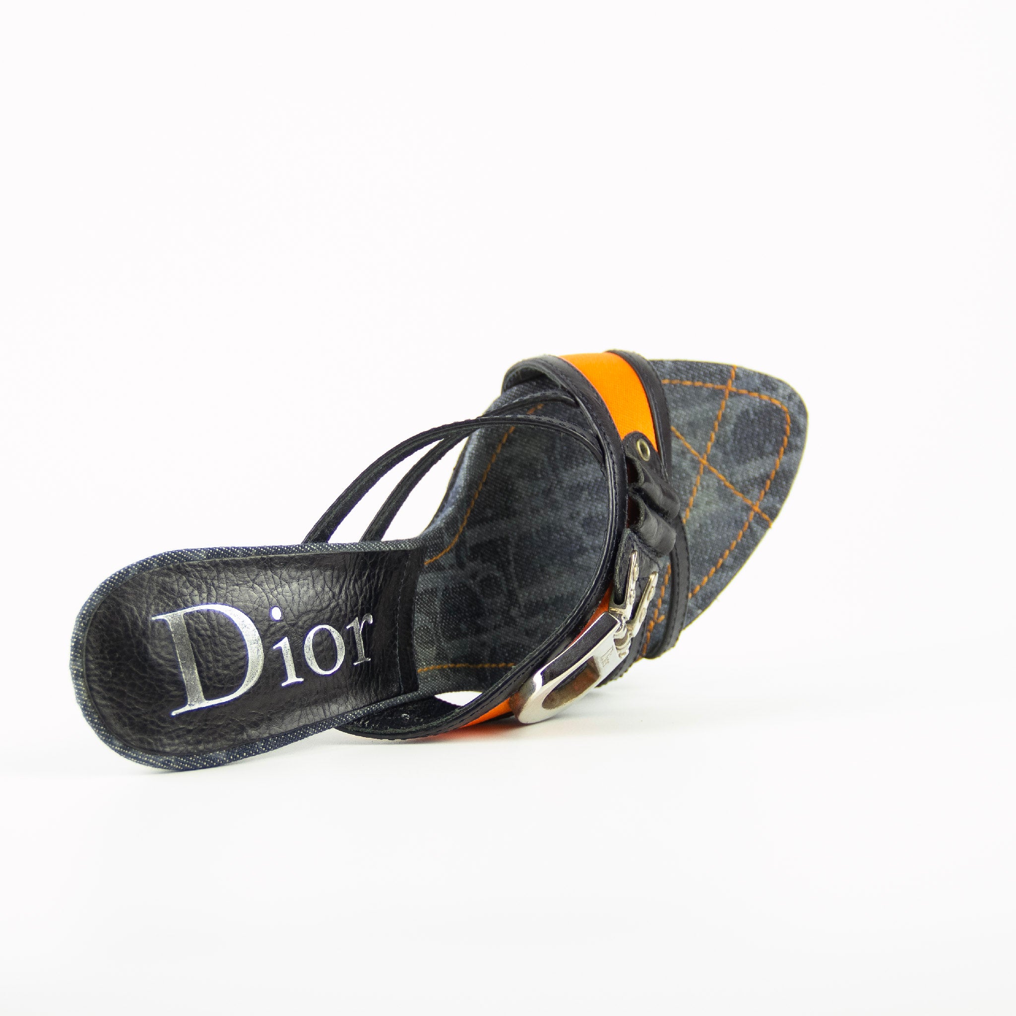 Mediate Mikroprocessor universitetsstuderende Christian Dior Trotter Flight Line Stiletter med lav hæl – PRELOVED.dk